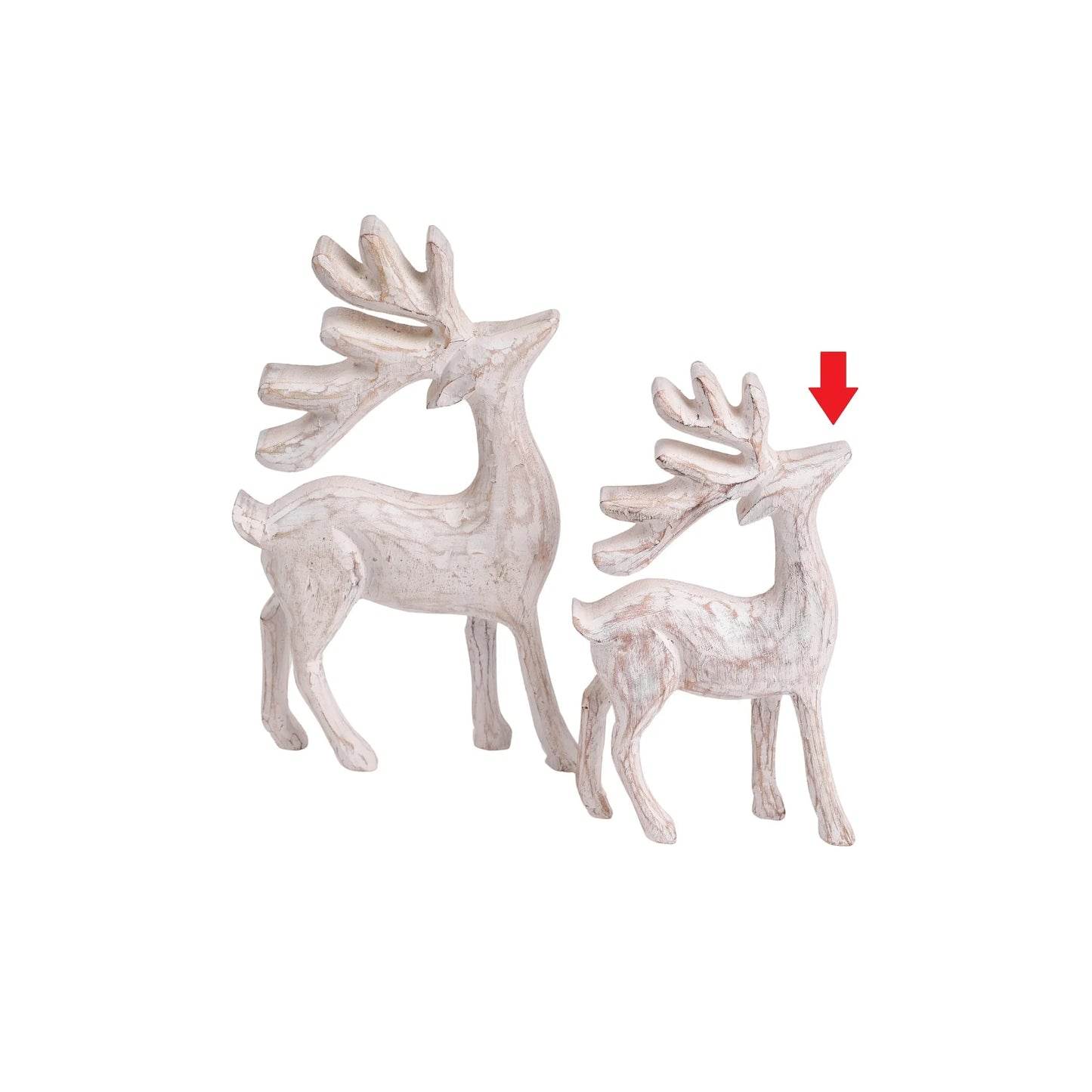 White Wood Reindeer