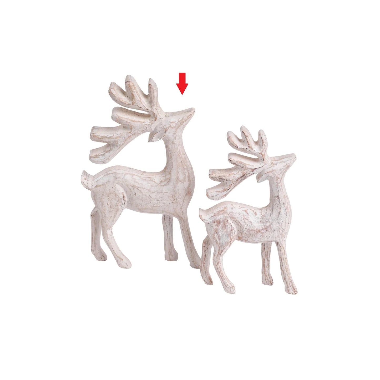 White Wood Reindeer