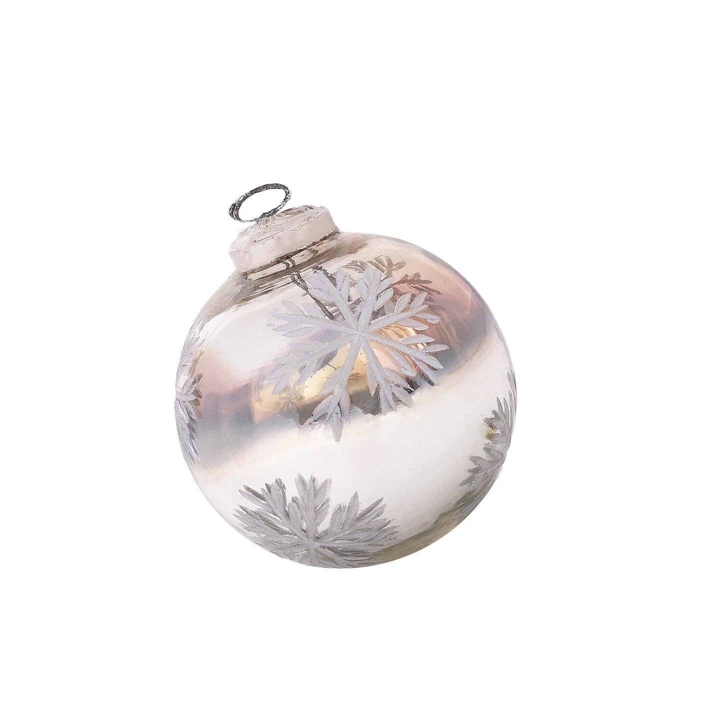 Snowflake Glass Ornament