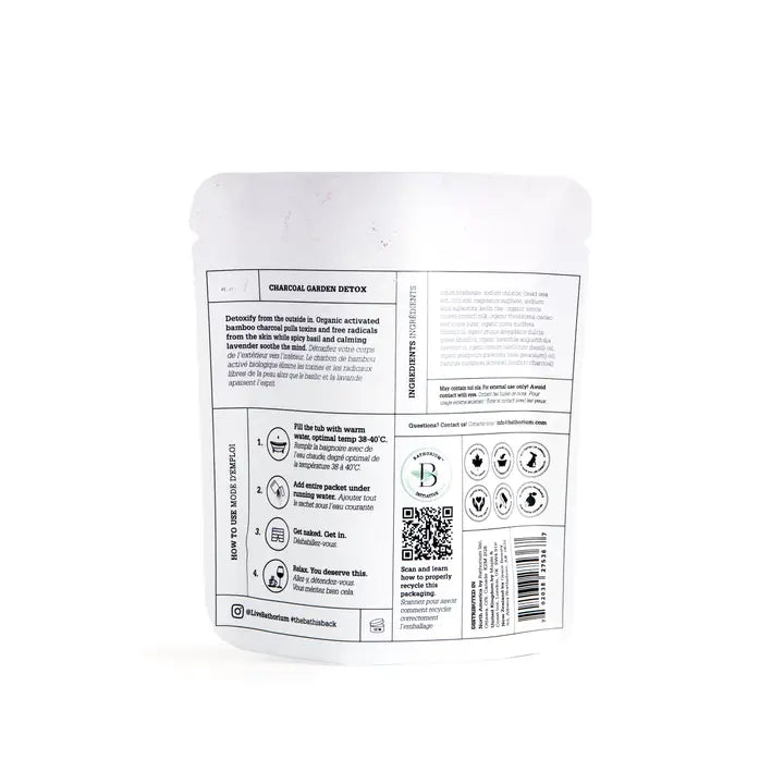Charcoal Garden Detox Bath Soak