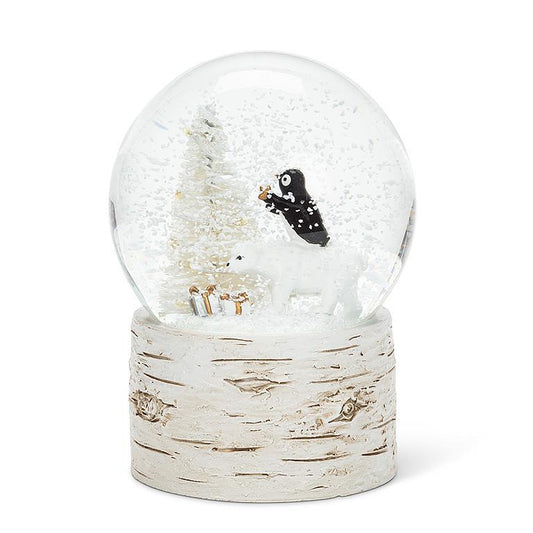 Penguin and Bear LED Snowglobe