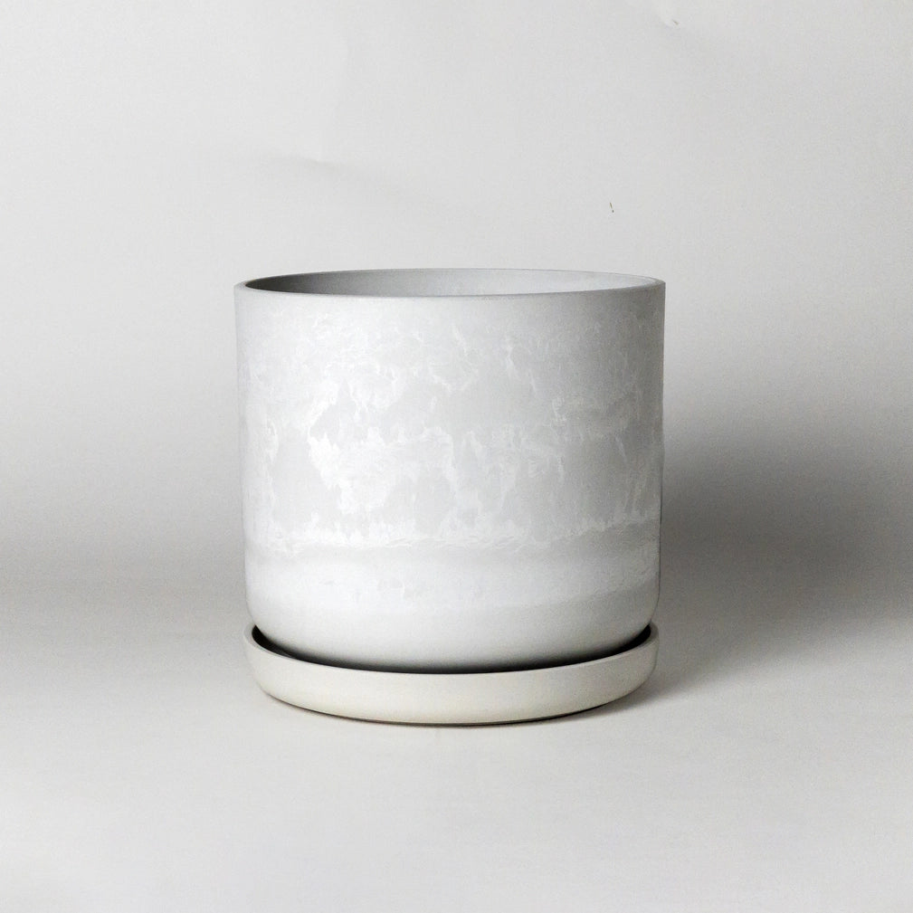 9" Stone Pot w/Saucer