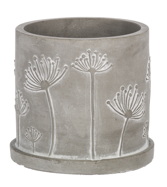 Cement Wildflower Pot