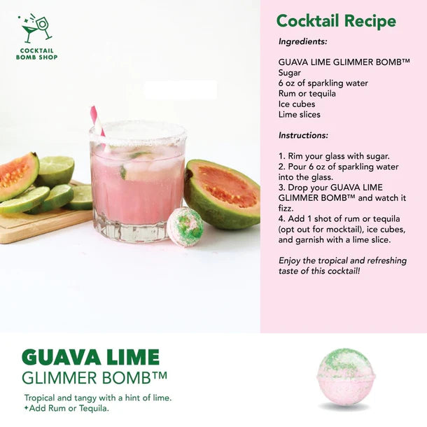 Guava Lime Cocktail Bomb - 4 Pack