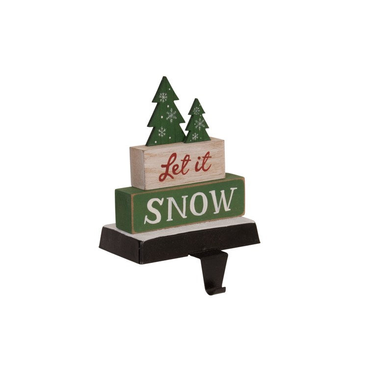Let It Snow Stocking Holder