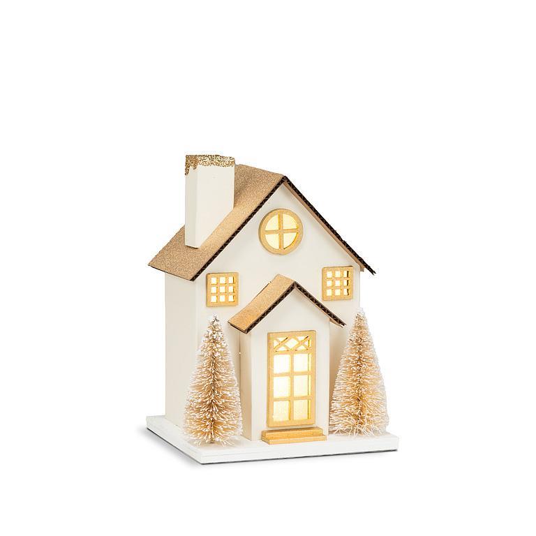Gold Glitter LED House