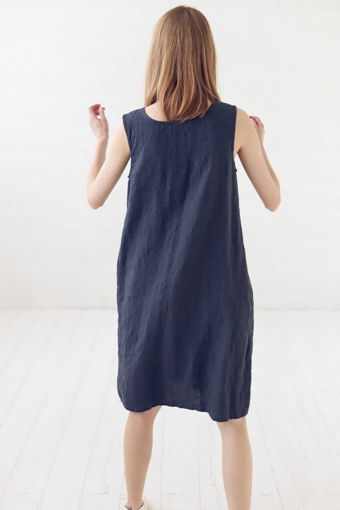 Sleeveless Linen Dress