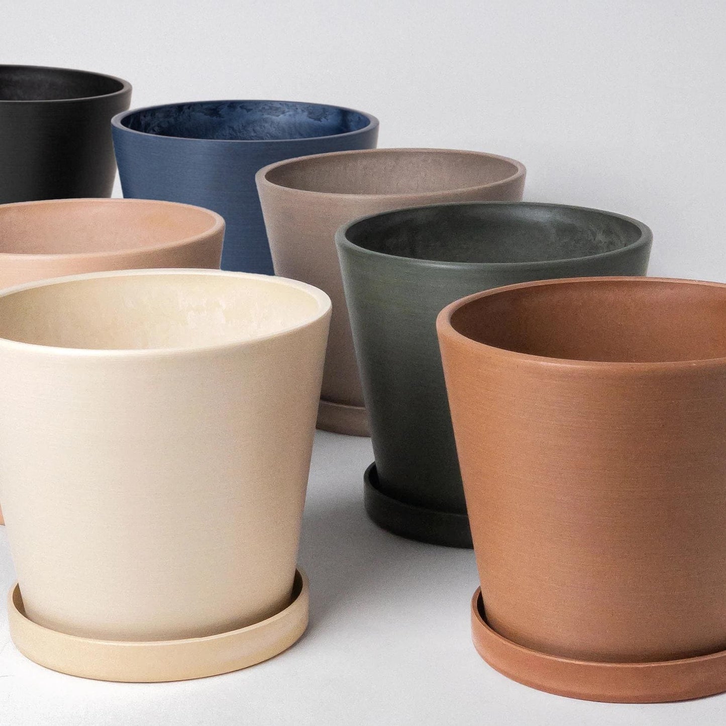 7"Tapered Pot w/Saucer