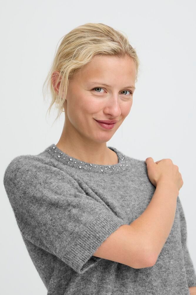 Omea Rhinestone Sweater