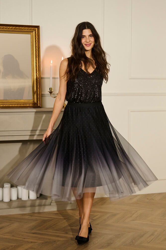 Glittery Mesh Skirt