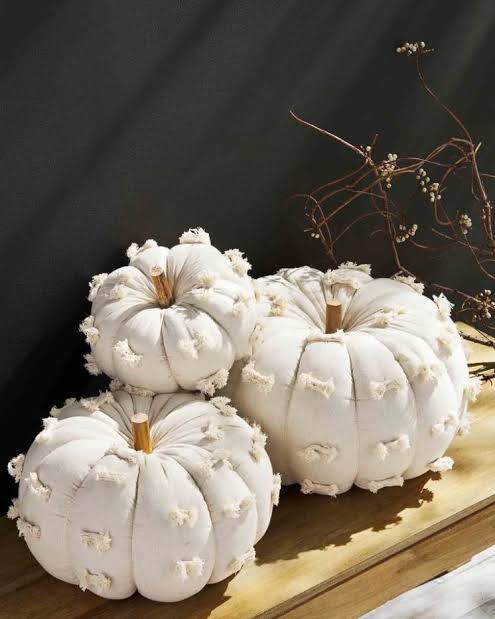 cream dotted medium pumpkin