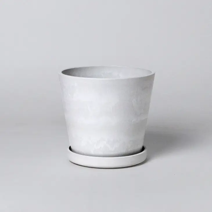 7white-stone-tapered-pot-w-saucer