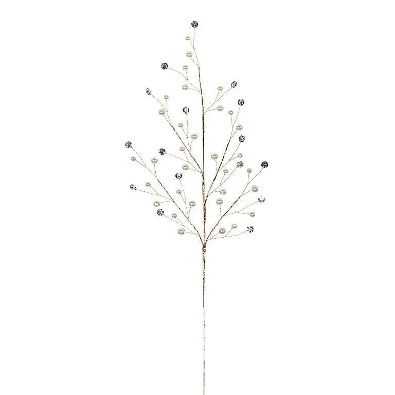 Pearl & Crystal Gem Pick - 16"