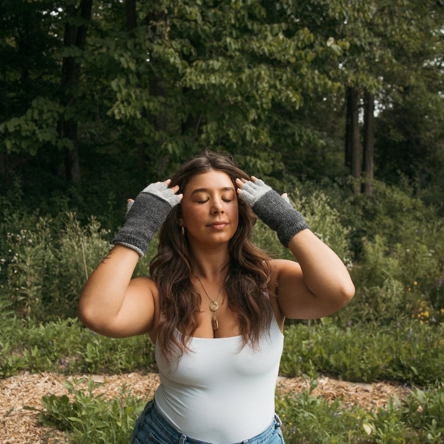 Alpaca Fingerless Gloves