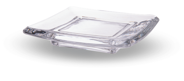 Square Glass Pillar Holder