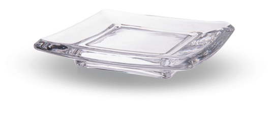 Square Glass Pillar Holder