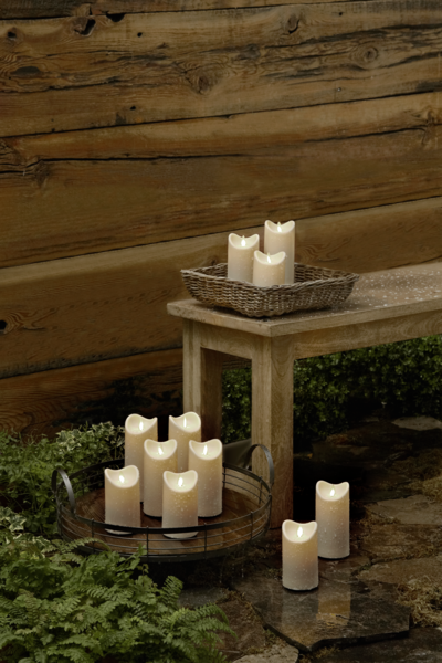 Water Resistant LED Candle - Ivory - 3"x5"