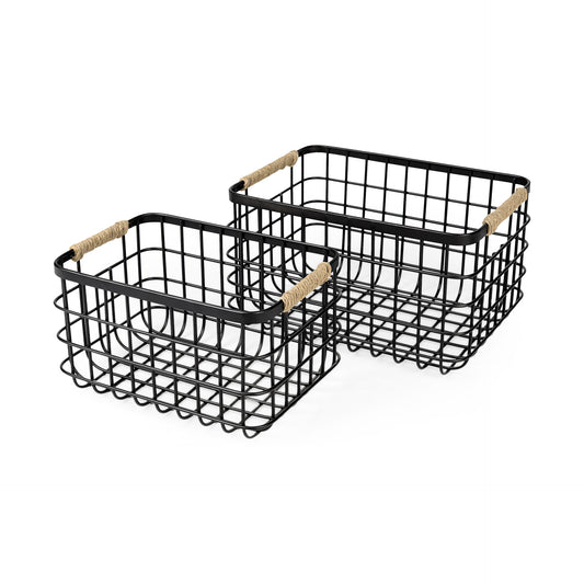 matte-black-basket-w-rope-trim-medium