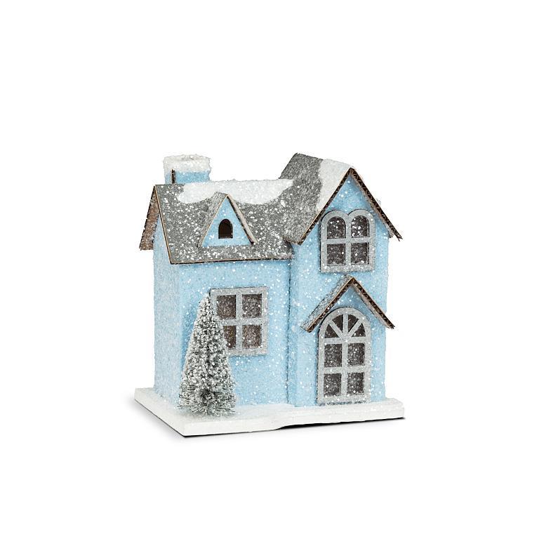 Snowy Blue LED House