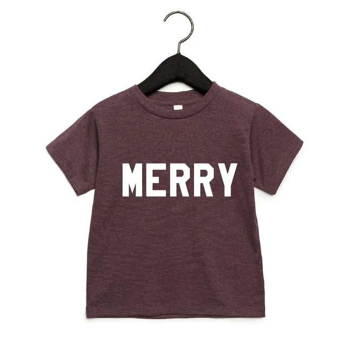 Merry T-Shirt - Maroon - 2T