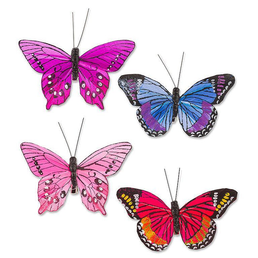 Blue Butterfly Clip