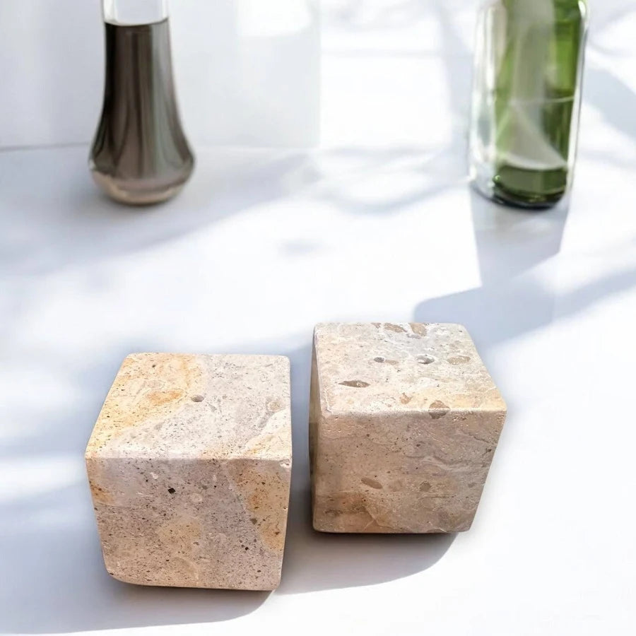 Marble Cube Salt & Pepper