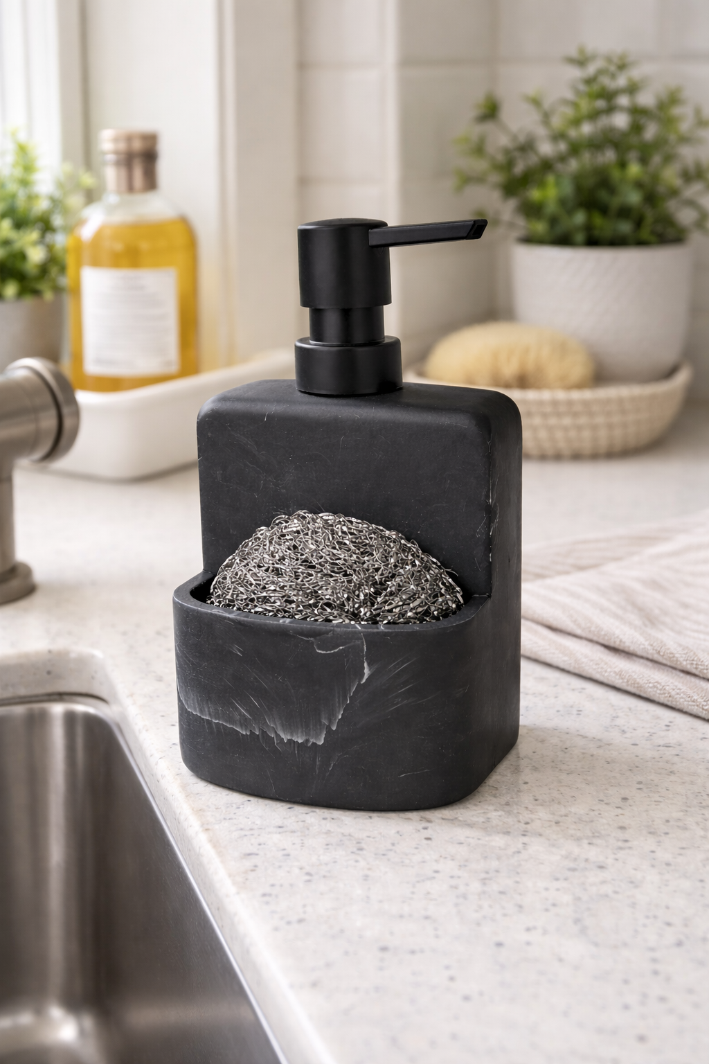 Soap Pump w/Sponge Rest