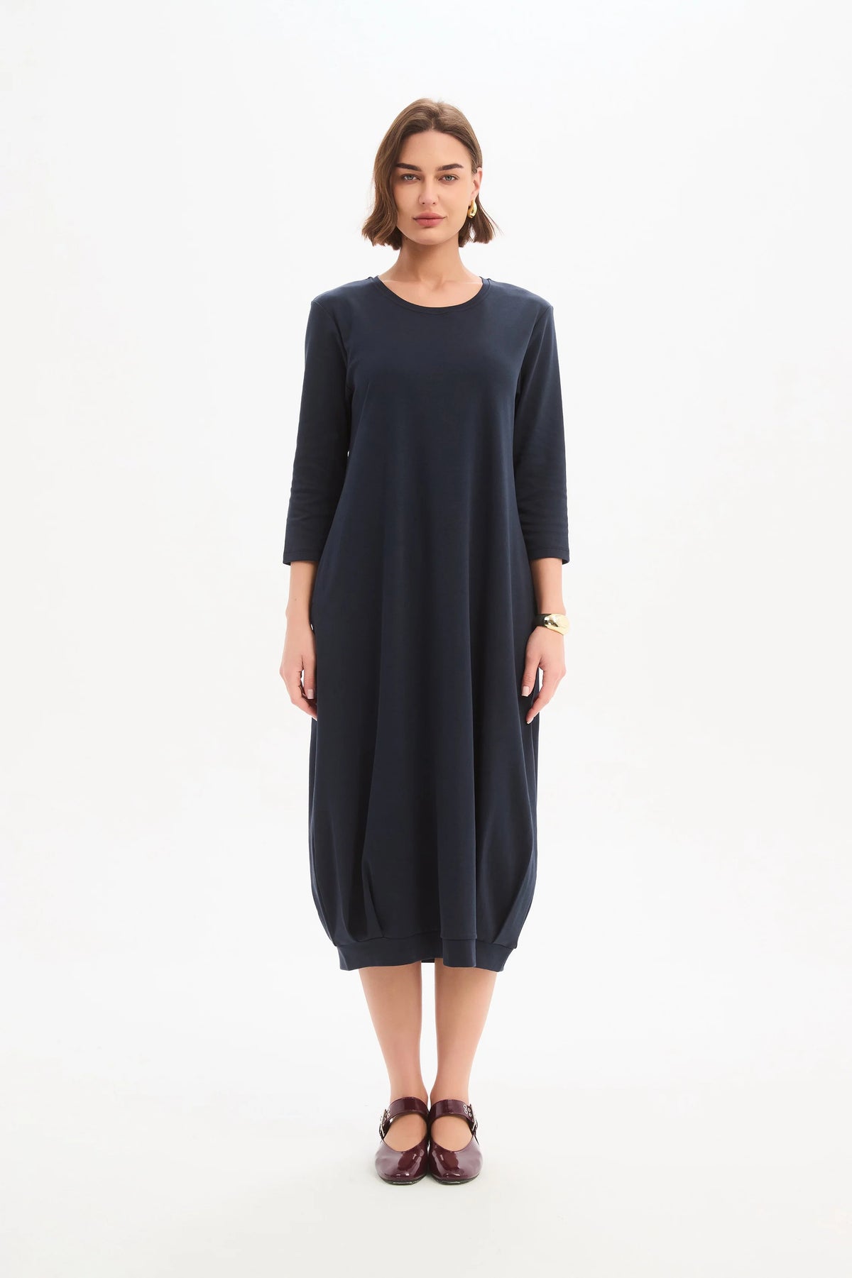Banded Hem Dress