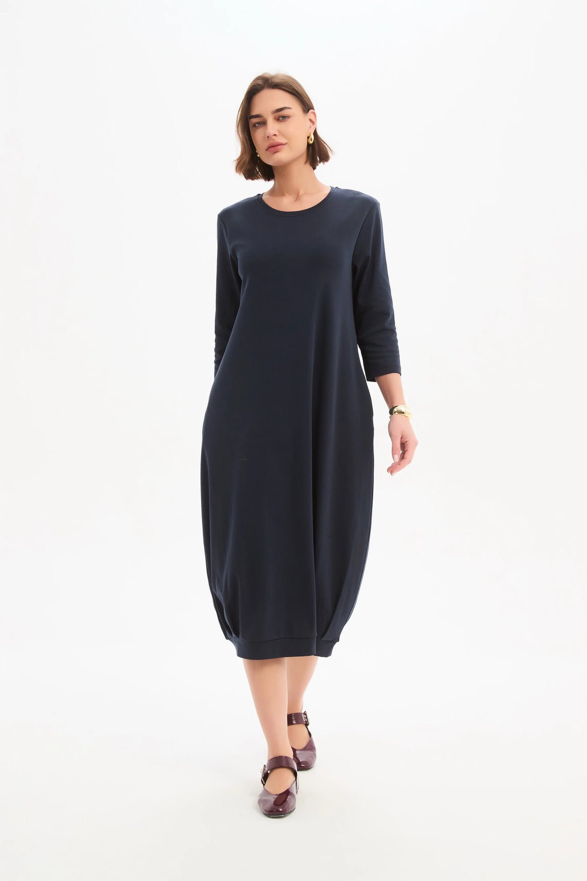 Banded Hem Dress