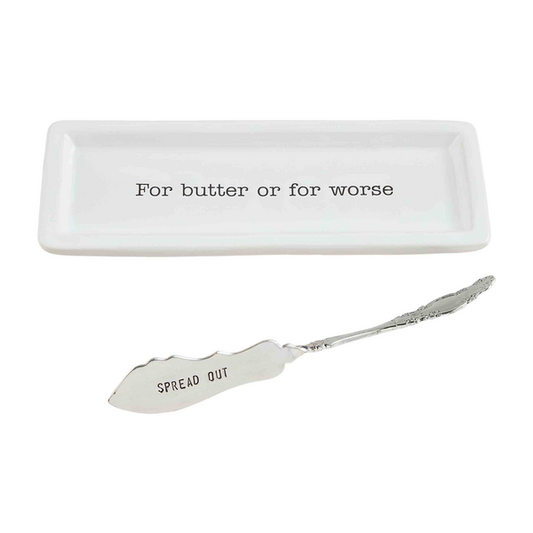 Butter Dish & Spreader