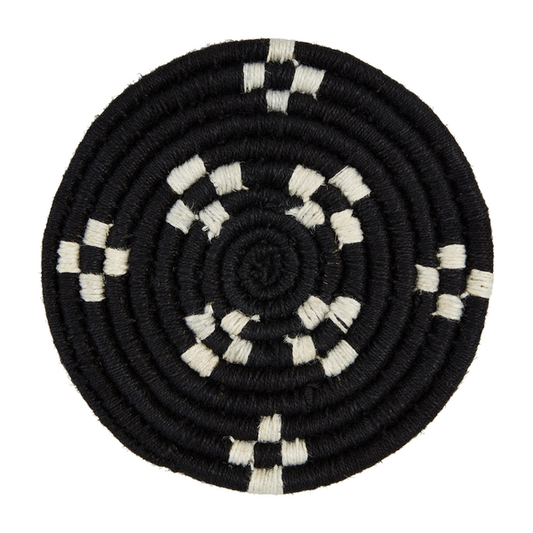 Black Woven Round Trivet