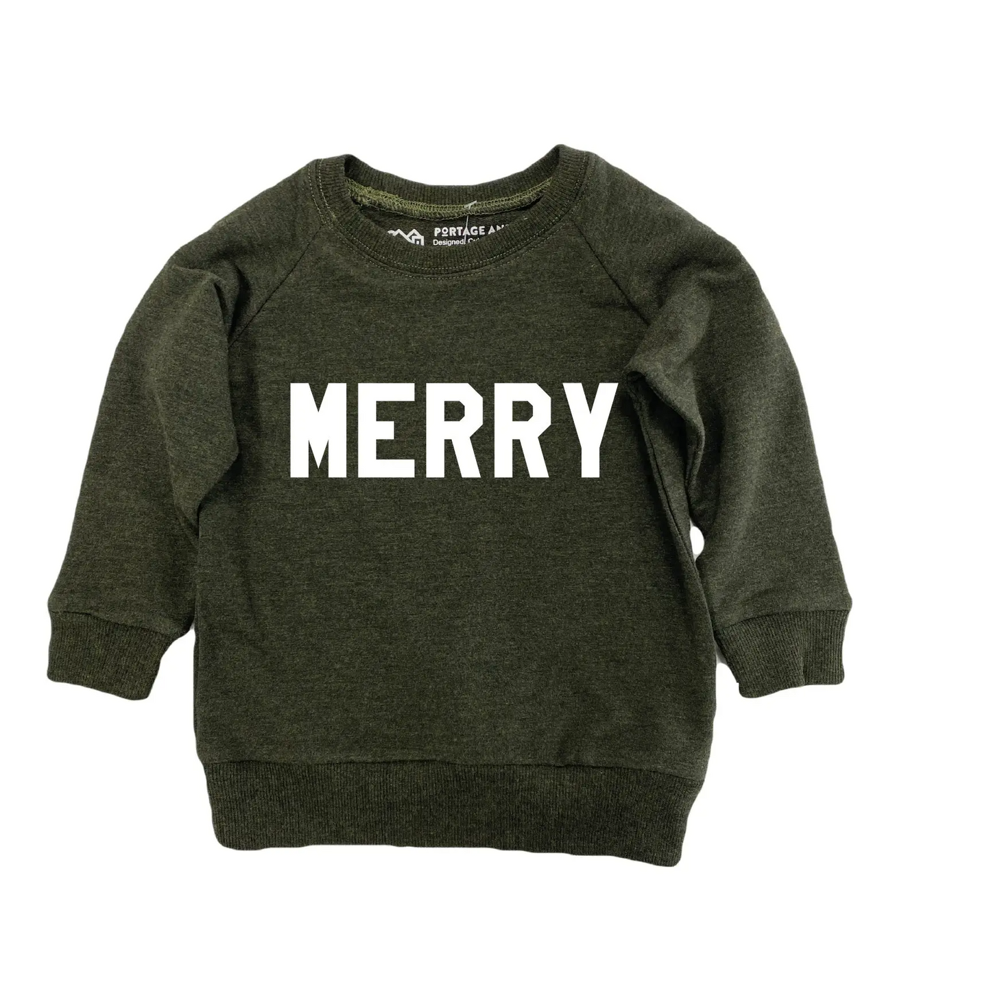 Merry Sweatshirt - Olive - 6-12M