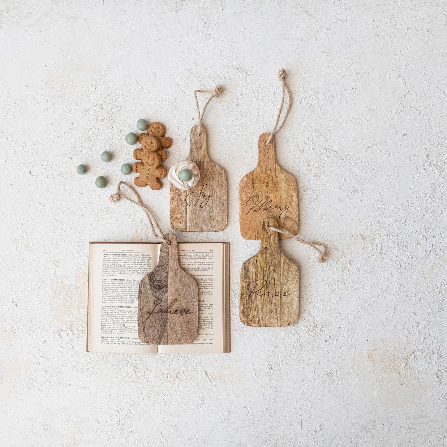 Wood Board w/Etched Words