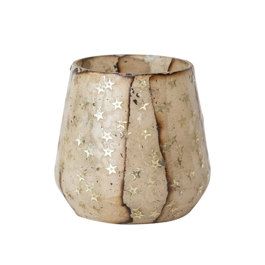 Star Glass Votive Holder
