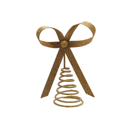 Gold Bow Tree Topper