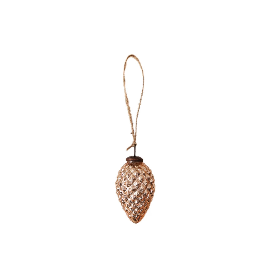 Gold Pinecone Ornament