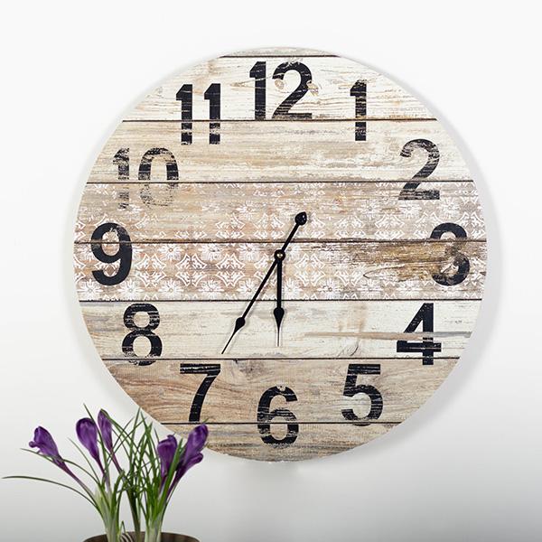 Planks Wall Clock - 23"x 23"