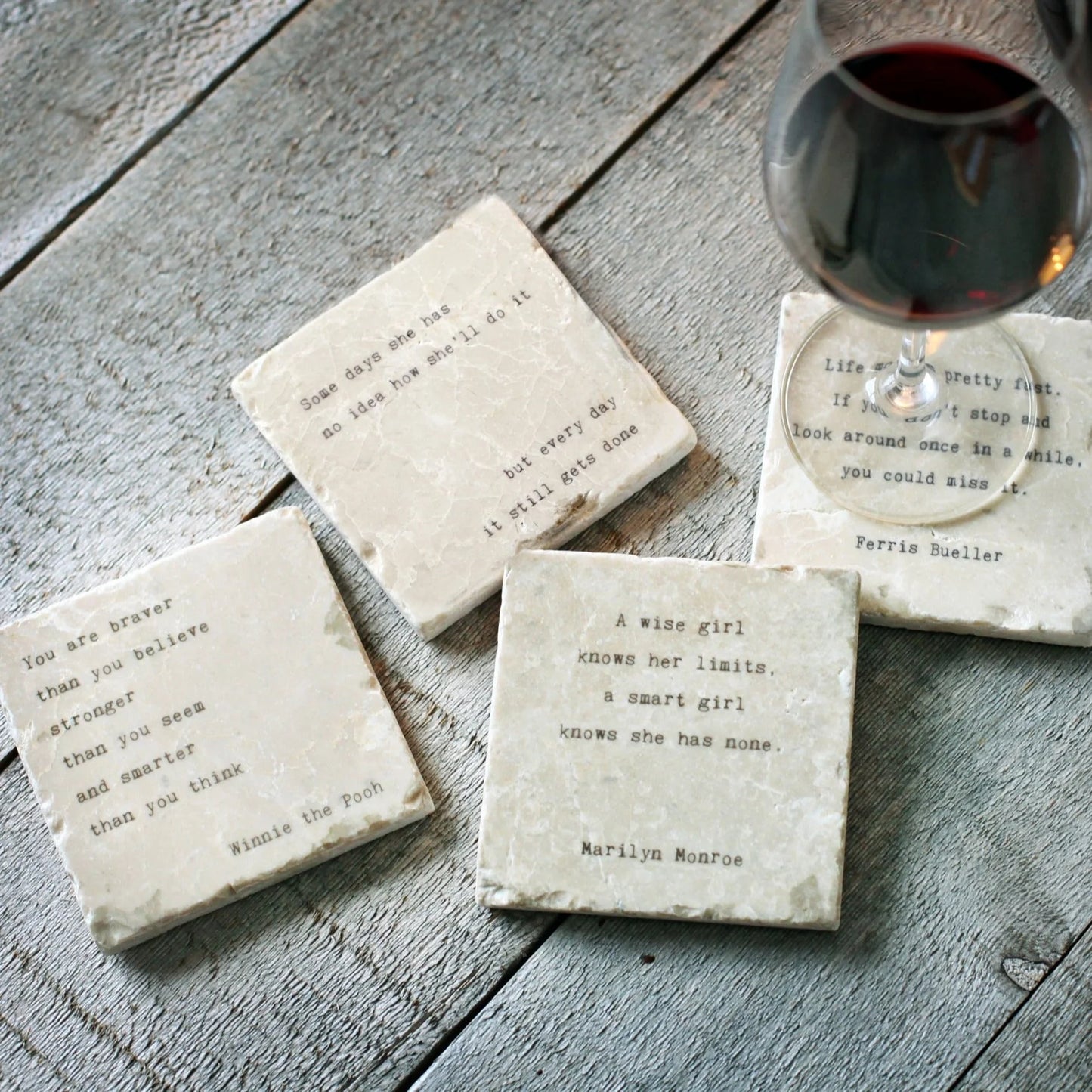 You are Braver Marble Coaster